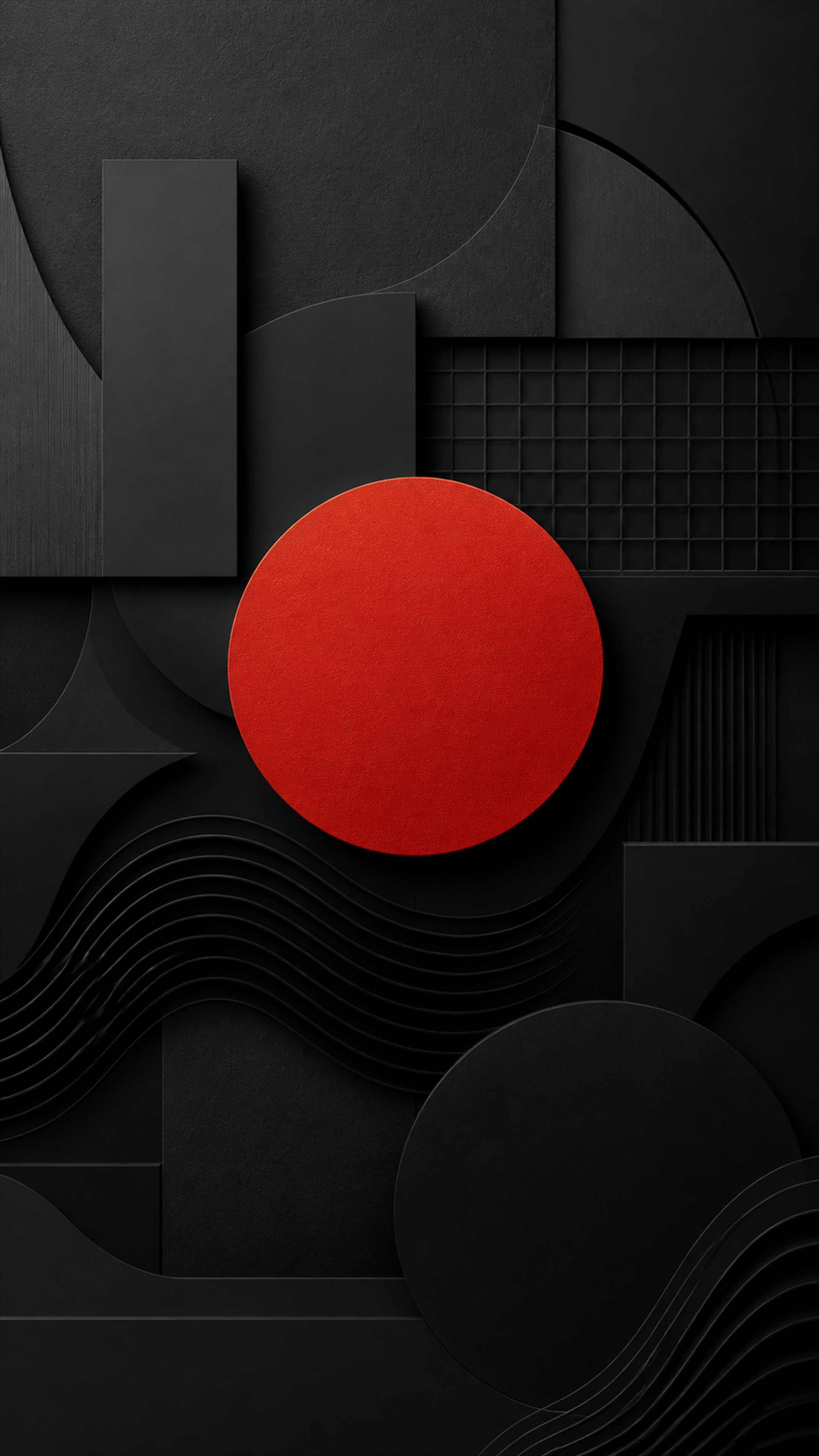 Vermilion Geometry Abstract phone wallpaper in high resolution