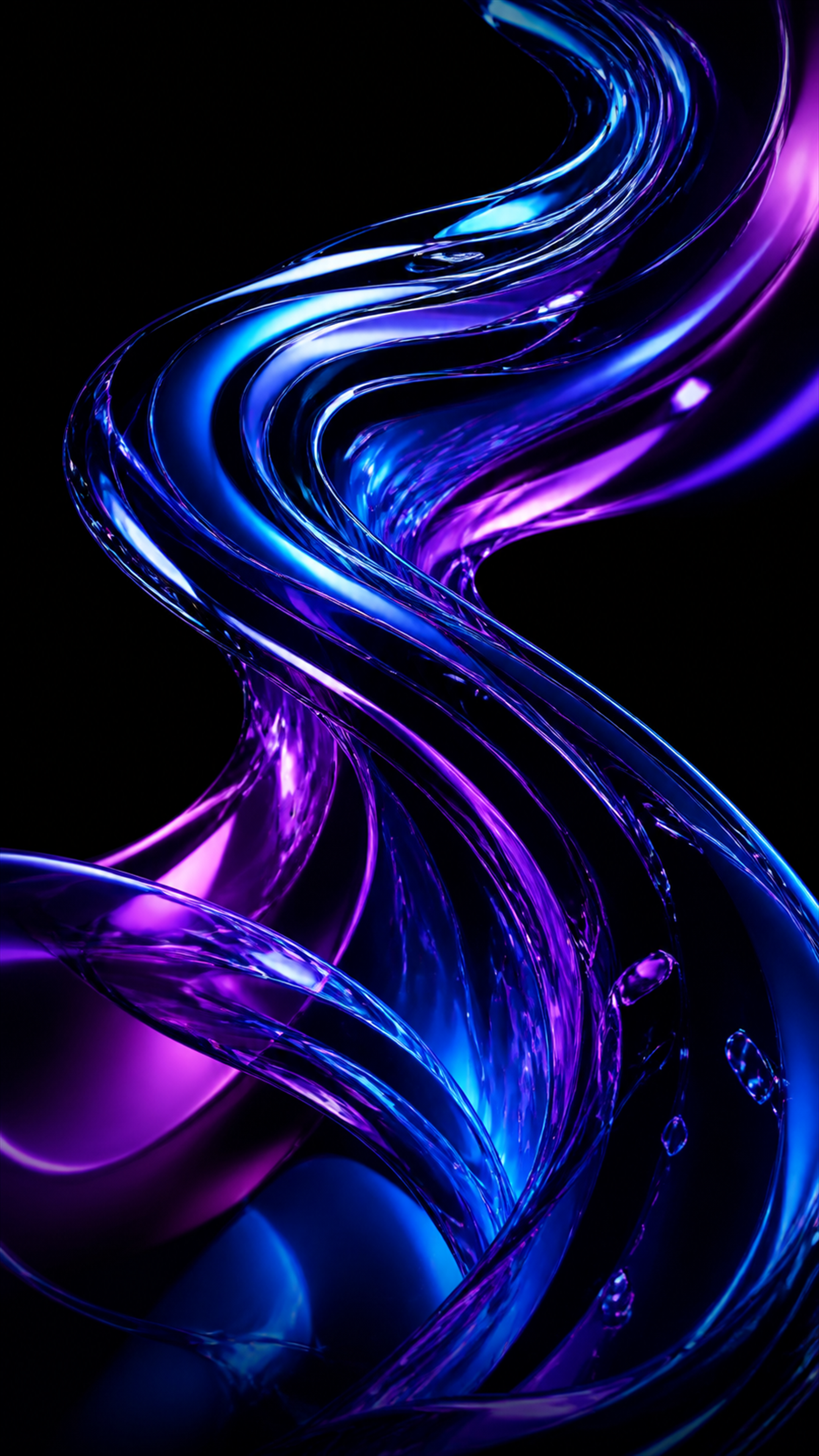 Electric Glass Current AMOLED phone wallpaper in high resolution