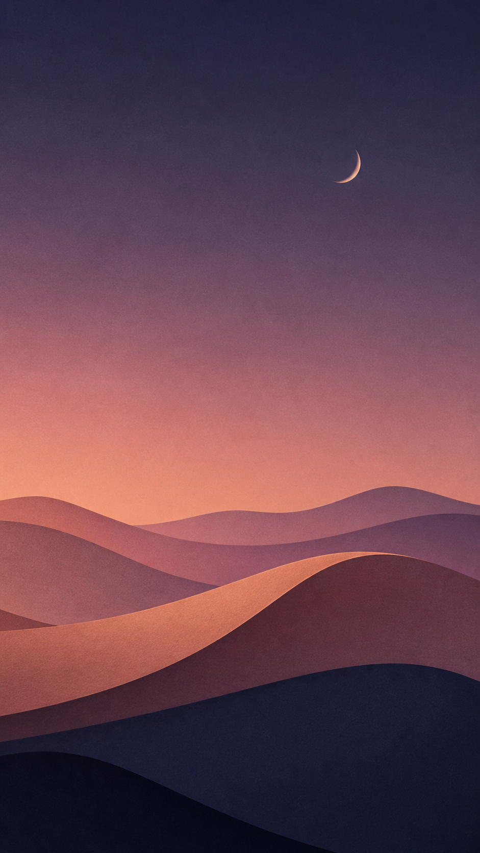 Desert Moon Abstract Handy Wallpaper in hoher Auflösung