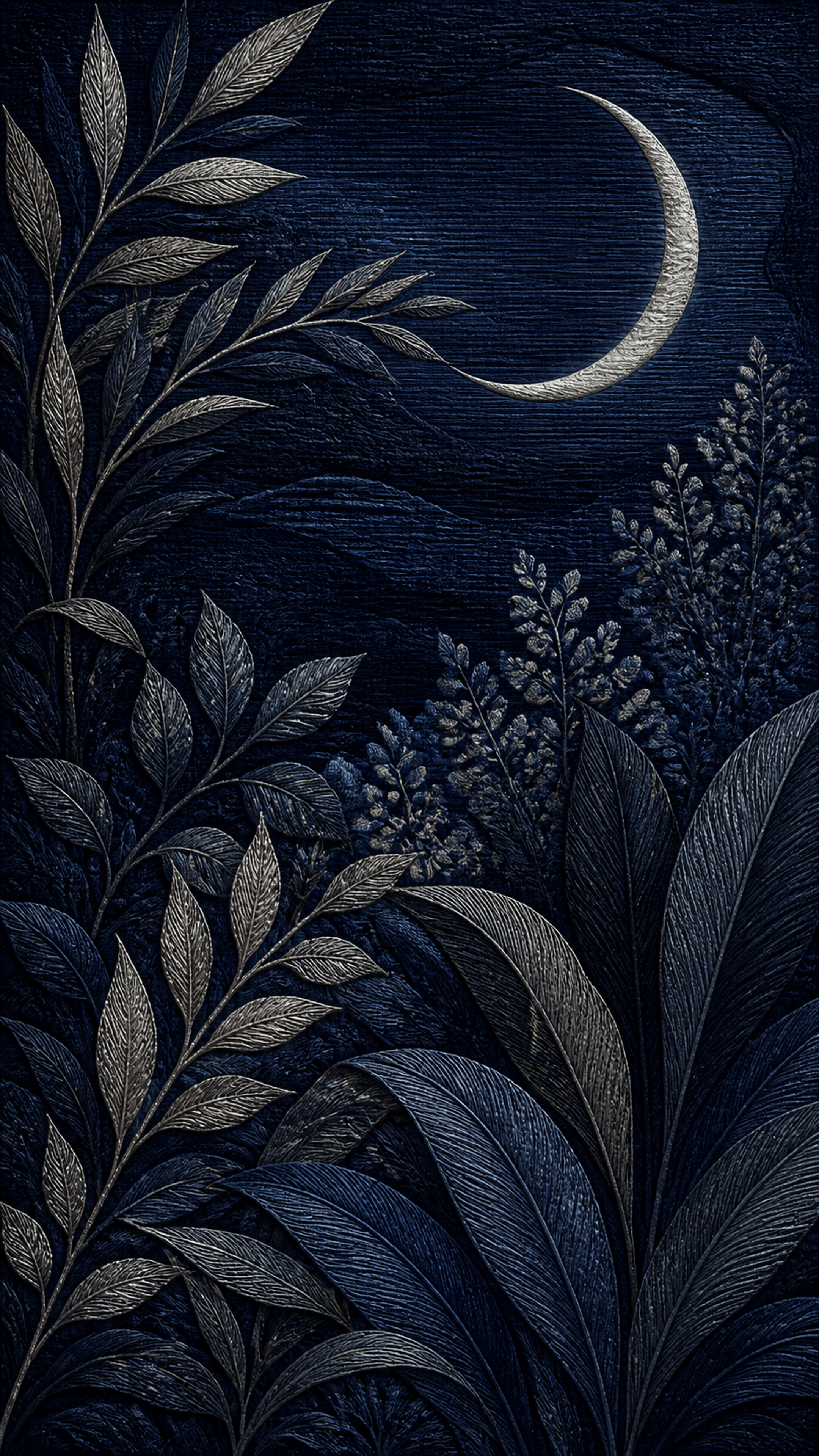 Moonwoven Indigo Minimal phone wallpaper in high resolution