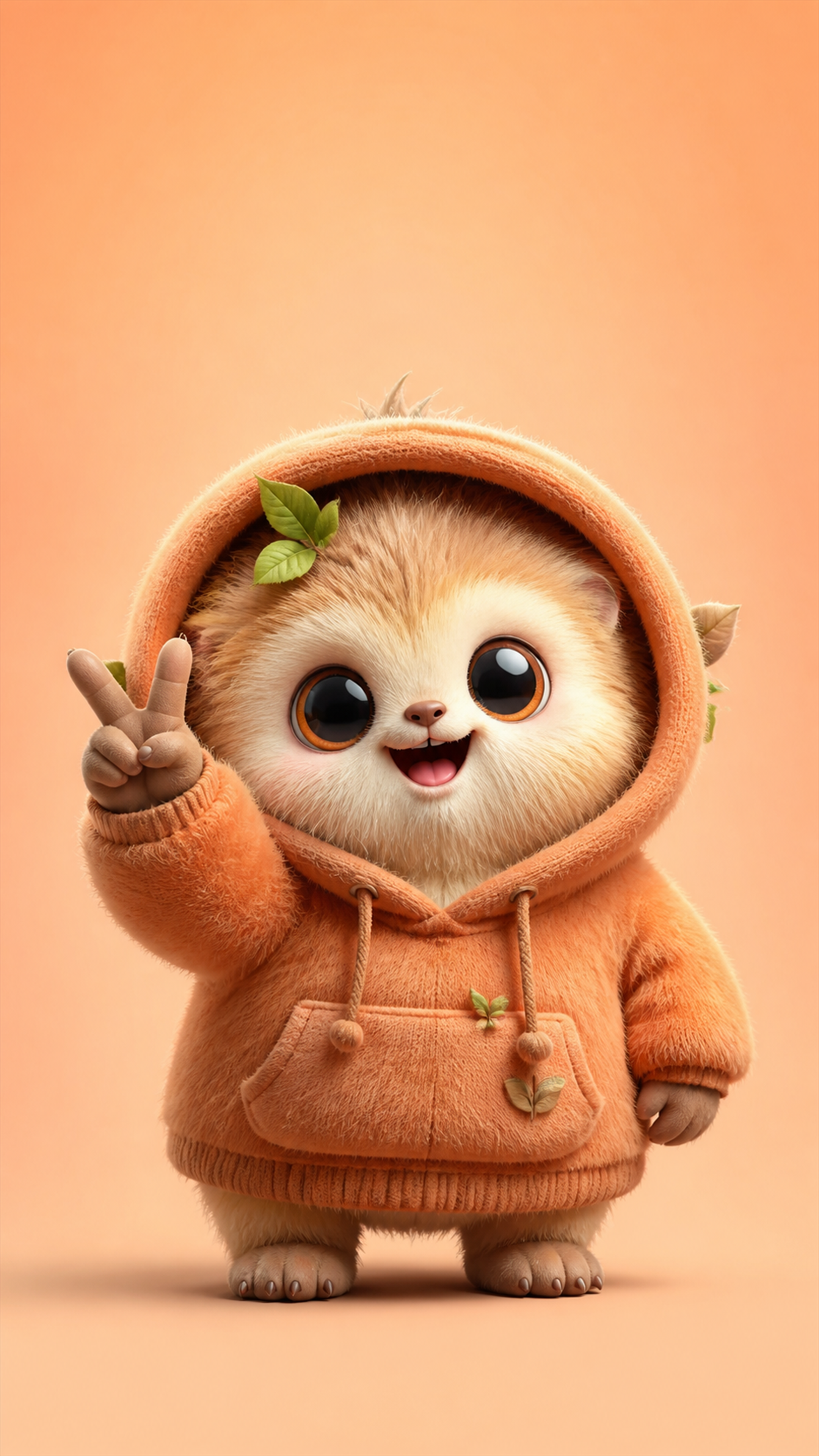 Peaceful Forest Friend Cute phone wallpaper in high resolution