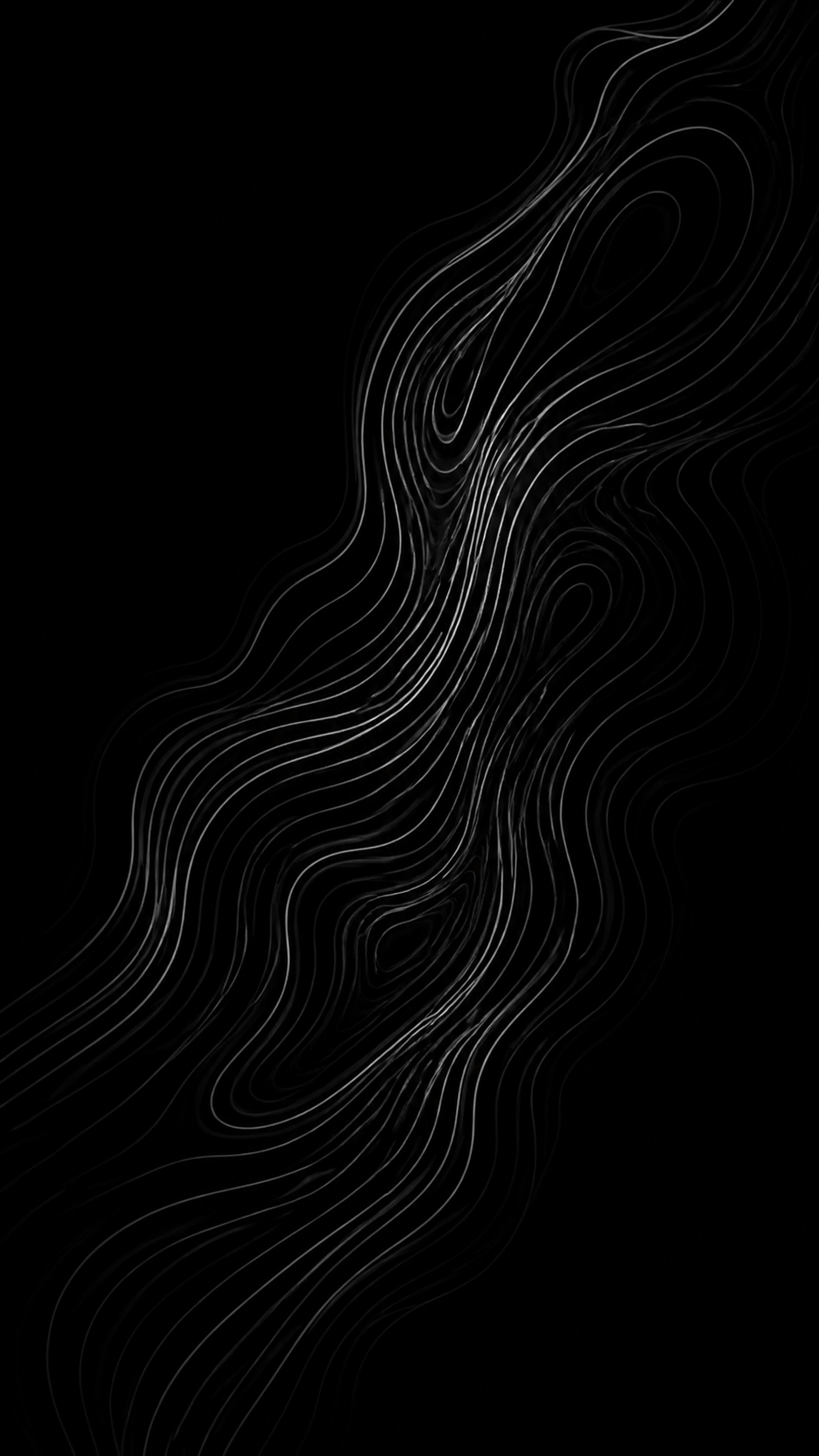 Silver Contour Quiet AMOLED phone wallpaper in high resolution