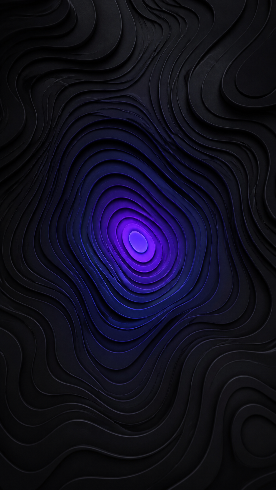 Violet Contours AMOLED phone wallpaper in high resolution