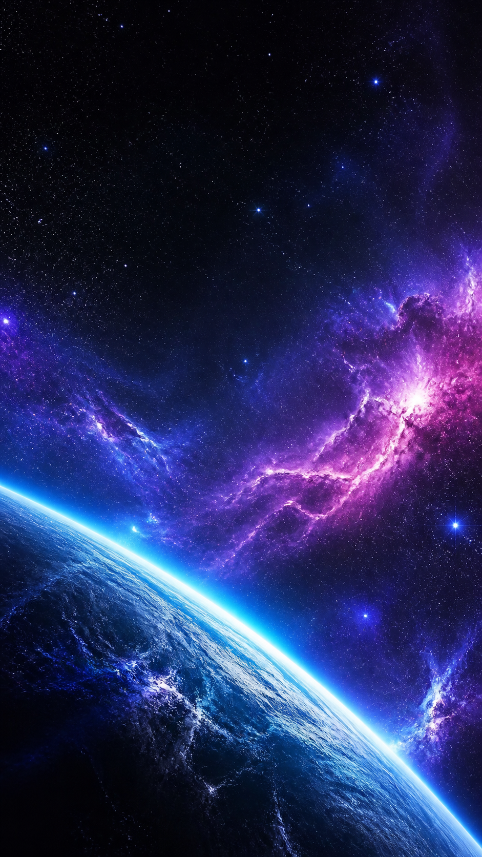 Violet Cosmos Abstract Handy Wallpaper in hoher Auflösung